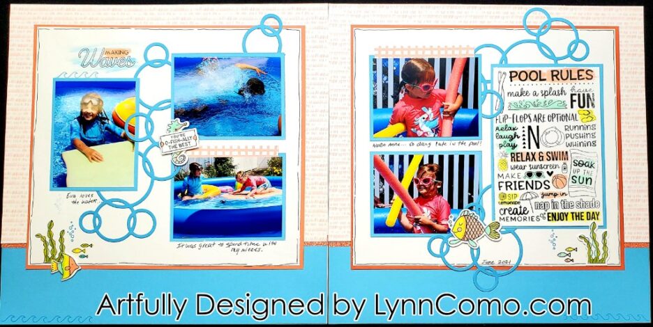 Pool Rules Scrapbooking