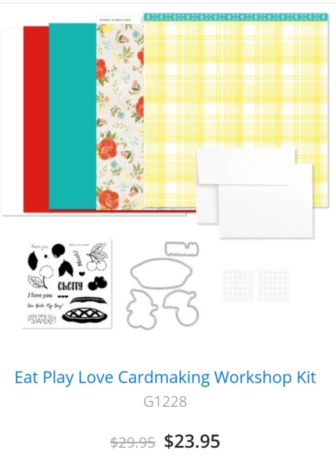 Eat Play Love Cardmaking