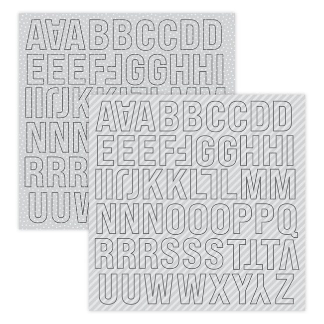 Irresistables Alphabet Stickers