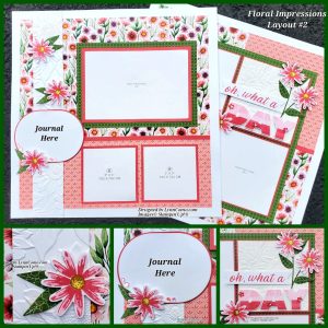 Floral Impressions Scrapbooking Layout 2