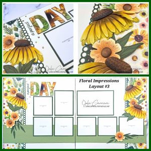 Floral Impressions Sunflowers Layout 3