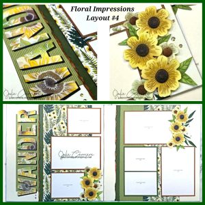 Floral Impressions & Coneflowers Layout 3