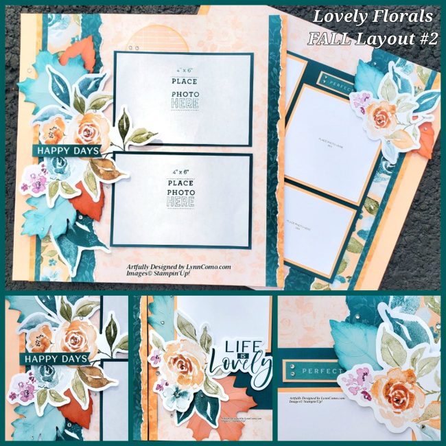 Lovely Florals Scrapbook Layout 2