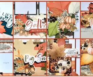Lovely Florals FALL Scrapbook Kit