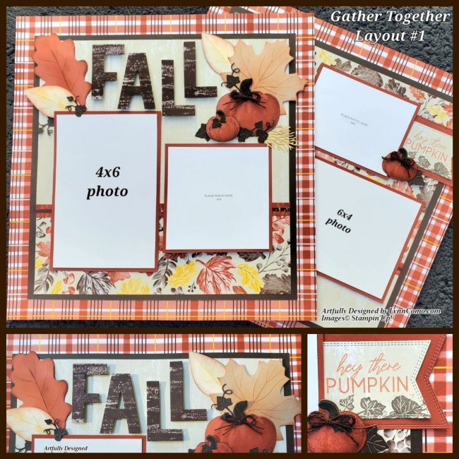 Gathering Together Scrapbook Layout 1