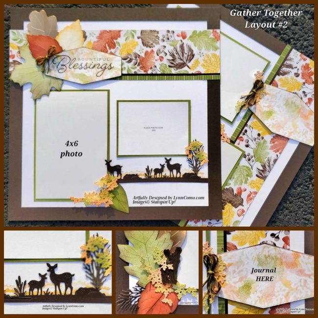 Gathering Together Scrapbook Layout 2