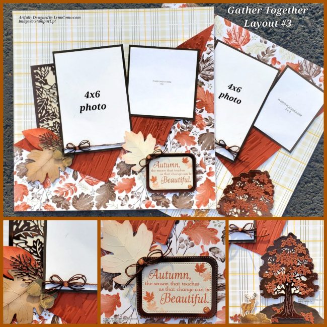 Gathering Together Scrapbook Layout 3