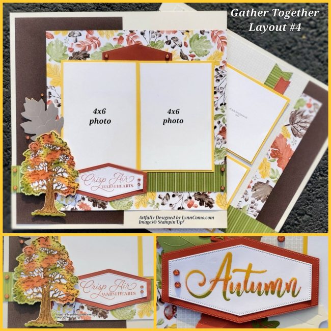 Gathering Together Scrapbook Layout 4