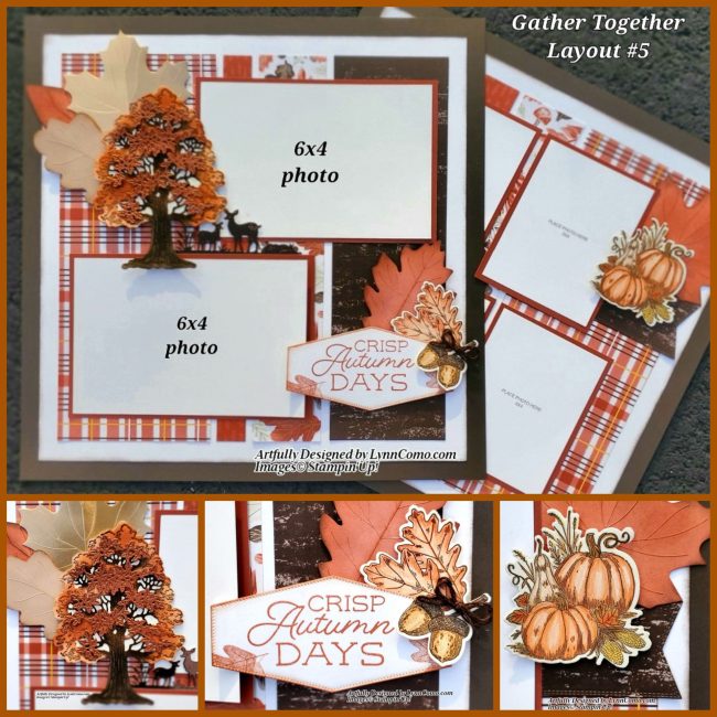 Gathering Together Scrapbook Layout 5