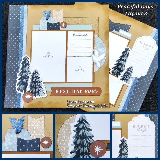 Peaceful Days Scrapbook Layout 3
