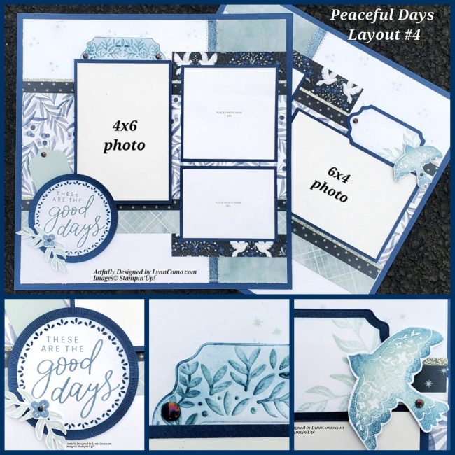 Peaceful Days Scrapbook Layout 4