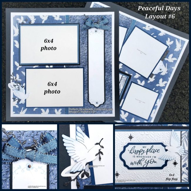 Peaceful Days Scrapbook Layout 6