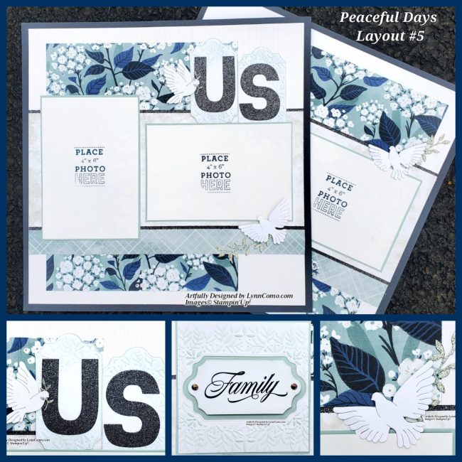 Peaceful Days Scrapbook Layout 5