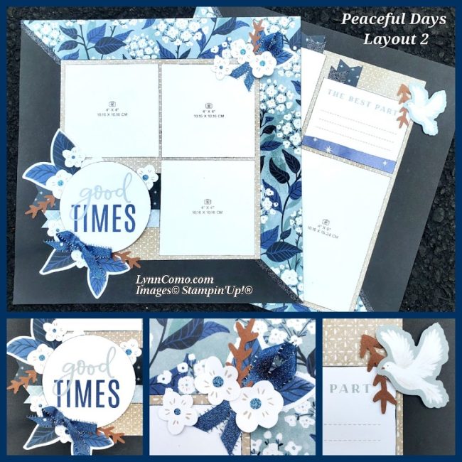 Peaceful Days Scrapbook Layout 2