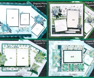 Elegant Pines Snowflake Scrapbook Kit