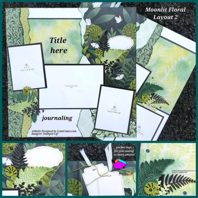 Moonlit Flora Scrapbook Layout 2