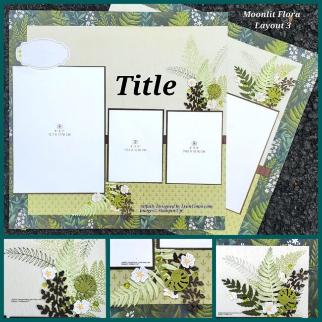 Moonlit Flora Scrapbook Layout 3