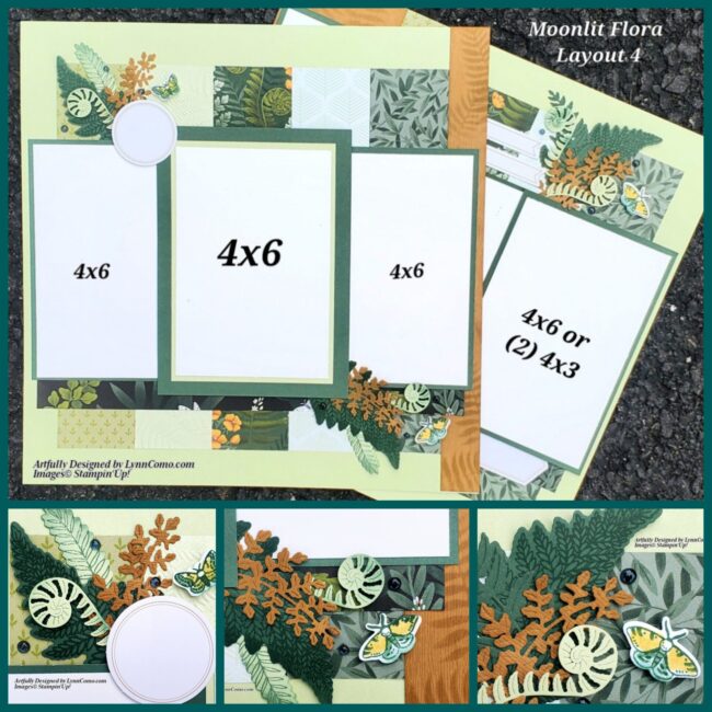 Moonlit Flora Scrapbook Layout 4