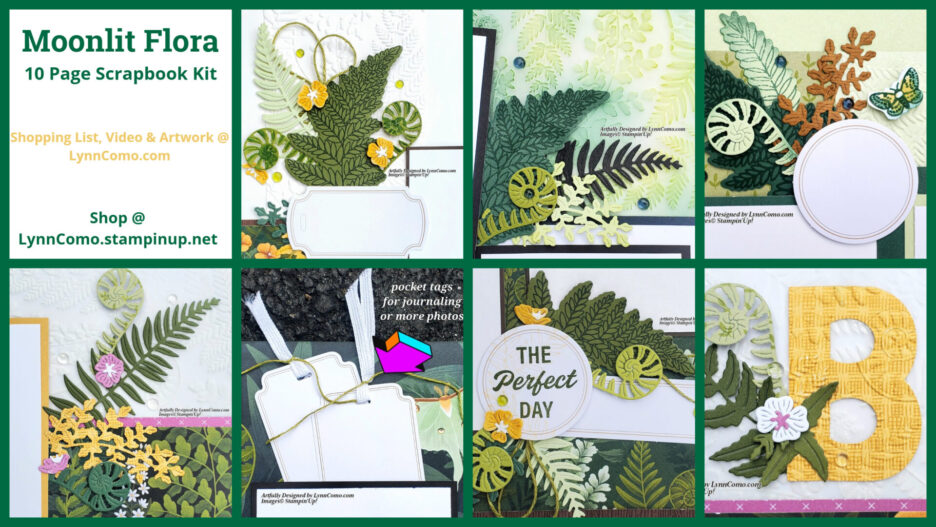 Moonlit Flora scrapbook layout 1